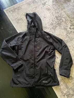 Marmot Black Women’s Waterproof Hooded Rain Jacket